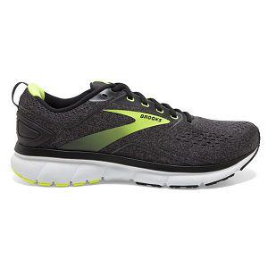 Brooks Transmit 3 Road Running Shoes - Mens, Black/Yellow/White | IE-TXI253409